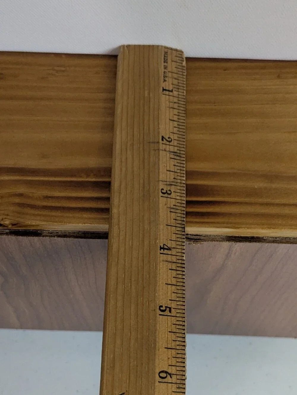 Farmhouse rustic solid wood shelf wall mount